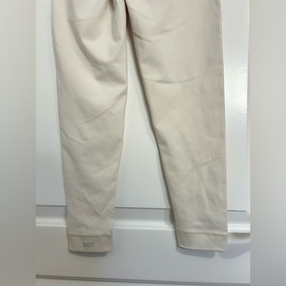Set Active Luxform High Rise Leggings Color Blanc Cream Size Medium Athleisure - Picture 8 of 10